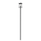 Z-Lite Rainer 4 Light Outdoor Post Mounted Fixture, 13.5in. W x 142.25in. H, Black 5015PHBR-5009P120-BK - alternate 1
